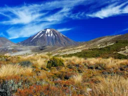 Mount Ngauruhoe – stożkowy wulkan w Parku Narodowym Tongariro Mount Ngauruhoe – stożkowy wulkan w Parku Narodowym Tongariro