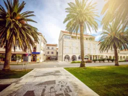 Rynek w historycznym mieście Korčula Rynek w historycznym mieście Korčula