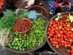 Na targu w Wietnamie