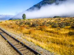 Widok z pociągu TranzAlpine 2 Widok z pociągu TranzAlpine 2