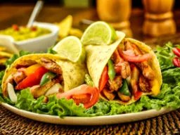 Meksykańskie tacos z kurczakiem i warzywami Meksykańskie tacos z kurczakiem i warzywami
