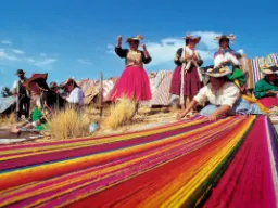 Kolorowe tkaczki przy pracy Kolorowe tkaczki przy pracy