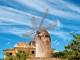 Wiatrak w pobliżu Palmy Wiatrak w pobliżu Palmy