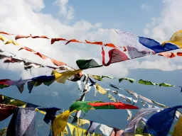 Flagi modlitewne w Sikkimie Flagi modlitewne w Sikkimie