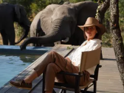 Spotkanie przy basenie w Mantobeni Spotkanie przy basenie w Mantobeni