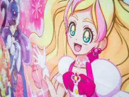 Kolorowa postać z anime z japońskiej serii typu &quot;magical girl&quot;