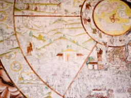 Buddyjskie malowidło ścienne - "Koło Życia" Buddyjskie malowidło ścienne - "Koło Życia"