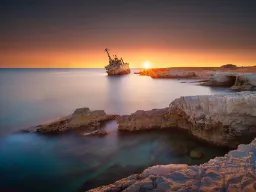 Zachód słońca z wrakiem statku – co dziwne, popularna atrakcja turystyczna