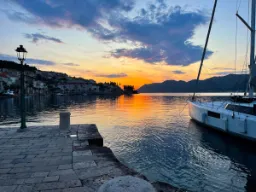 Zachód słońca nad Korčulą Zachód słońca nad Korčulą