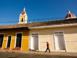 Scena uliczna z Granady, Nikaragua Scena uliczna z Granady, Nikaragua