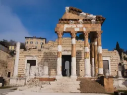 Świątynia Kapitolińska w Brescii - zbudowana w 73 roku n.e. Świątynia Kapitolińska w Brescii - zbudowana w 73 roku n.e.