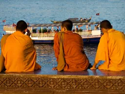 Mnisi w Phnom Penh, Kambodża Mnisi w Phnom Penh, Kambodża