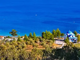 Wielkie błękitne Morze Śródziemne przy Tolo Wielkie błękitne Morze Śródziemne przy Tolo