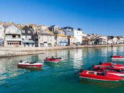 Łodzie w porcie St. Ives Łodzie w porcie St. Ives