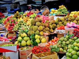 Na targu w Wietnamie