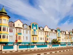 Budynki kolonialne w Swakopmund nad Atlantykiem Budynki kolonialne w Swakopmund nad Atlantykiem