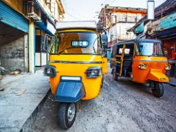 Indyjskie, kolorowe riksze Indyjskie, kolorowe riksze