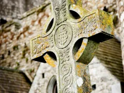 Celtycki krzyż przy Rock of Cashel Celtycki krzyż przy Rock of Cashel