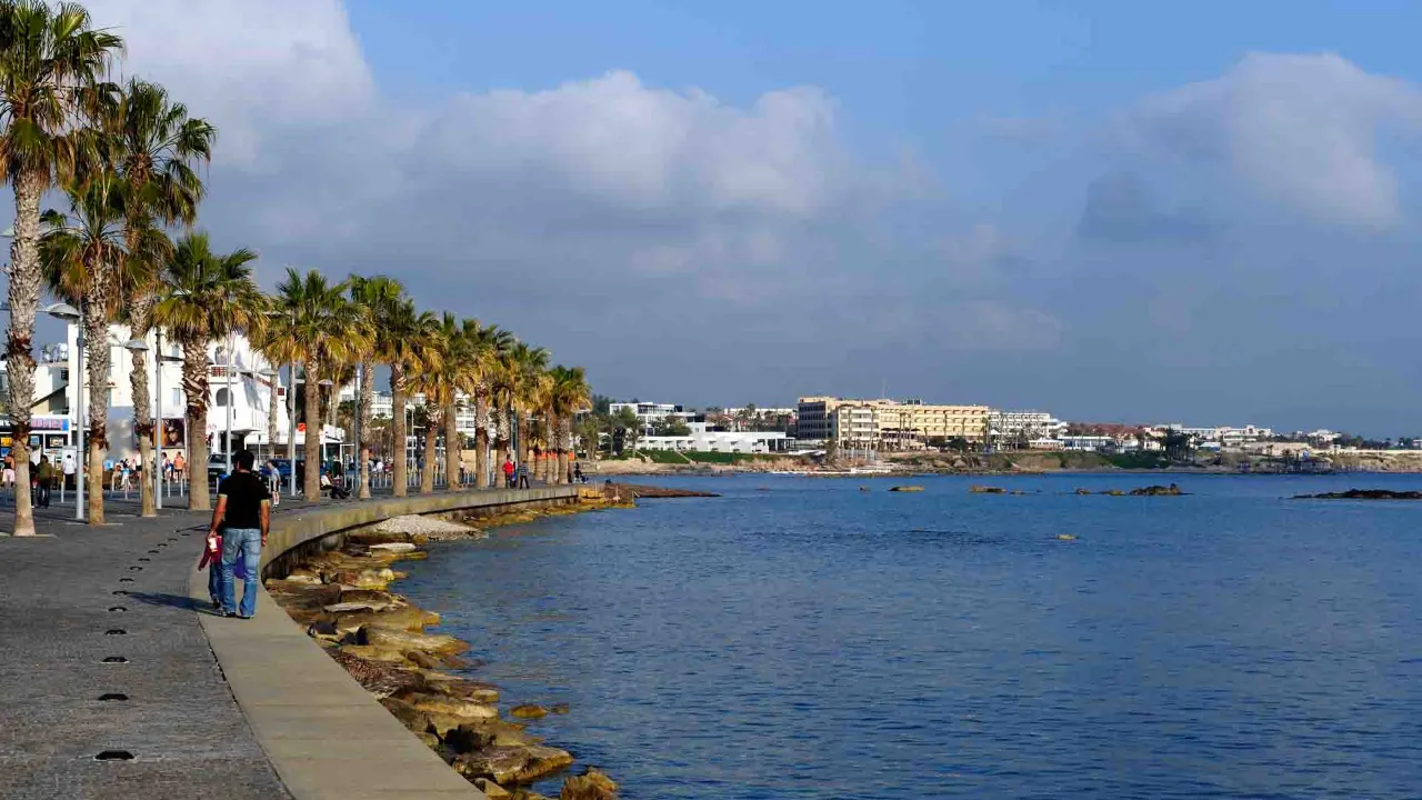 Nadmorska promenada w Paphos Nadmorska promenada w Paphos