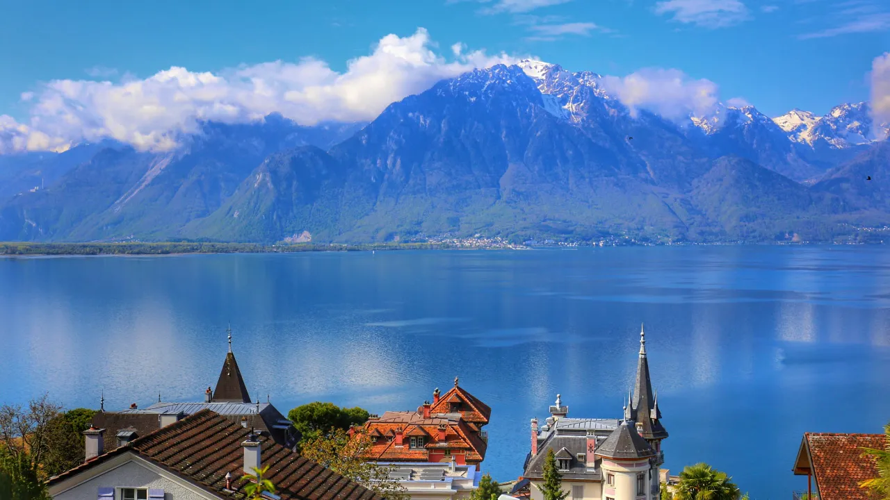 Potężne góry w okolicach Montreux