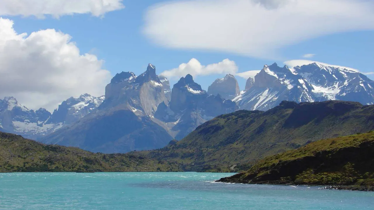 Park Narodowy Torres del Paine z Cuernos del Paine Park Narodowy Torres del Paine z Cuernos del Paine