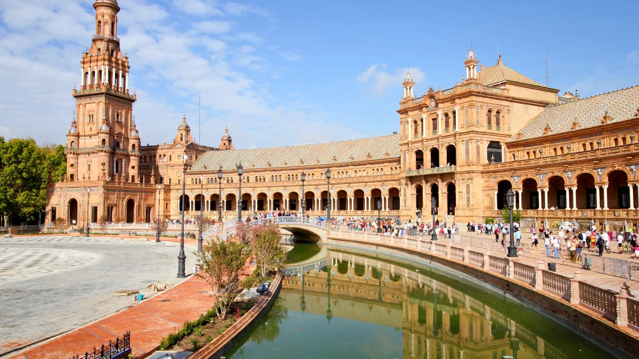 Plaza de España w Sewilli Plaza de España w Sewilli