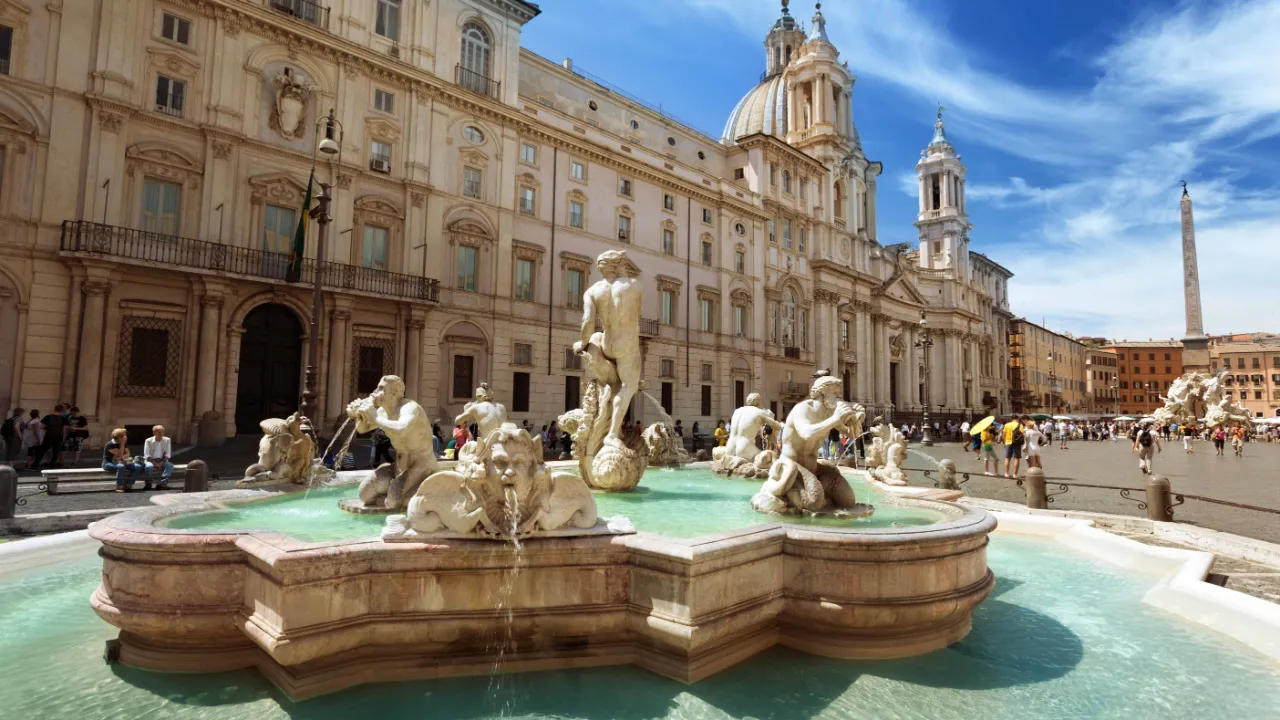 Fontanna na Piazza Navona Fontanna na Piazza Navona
