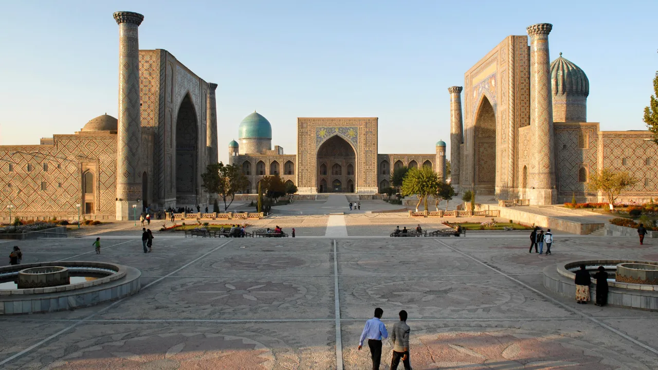 Plac Registan w Samarkandzie, Uzbekistan Plac Registan w Samarkandzie, Uzbekistan