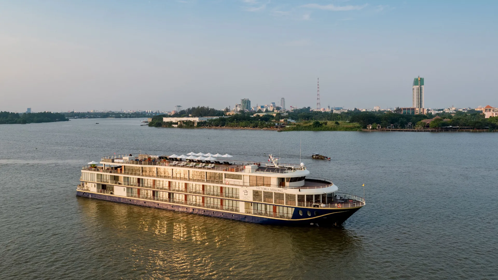 Nasz statek wycieczkowy po rzece, Victoria Mekong Nasz statek wycieczkowy po rzece, Victoria Mekong