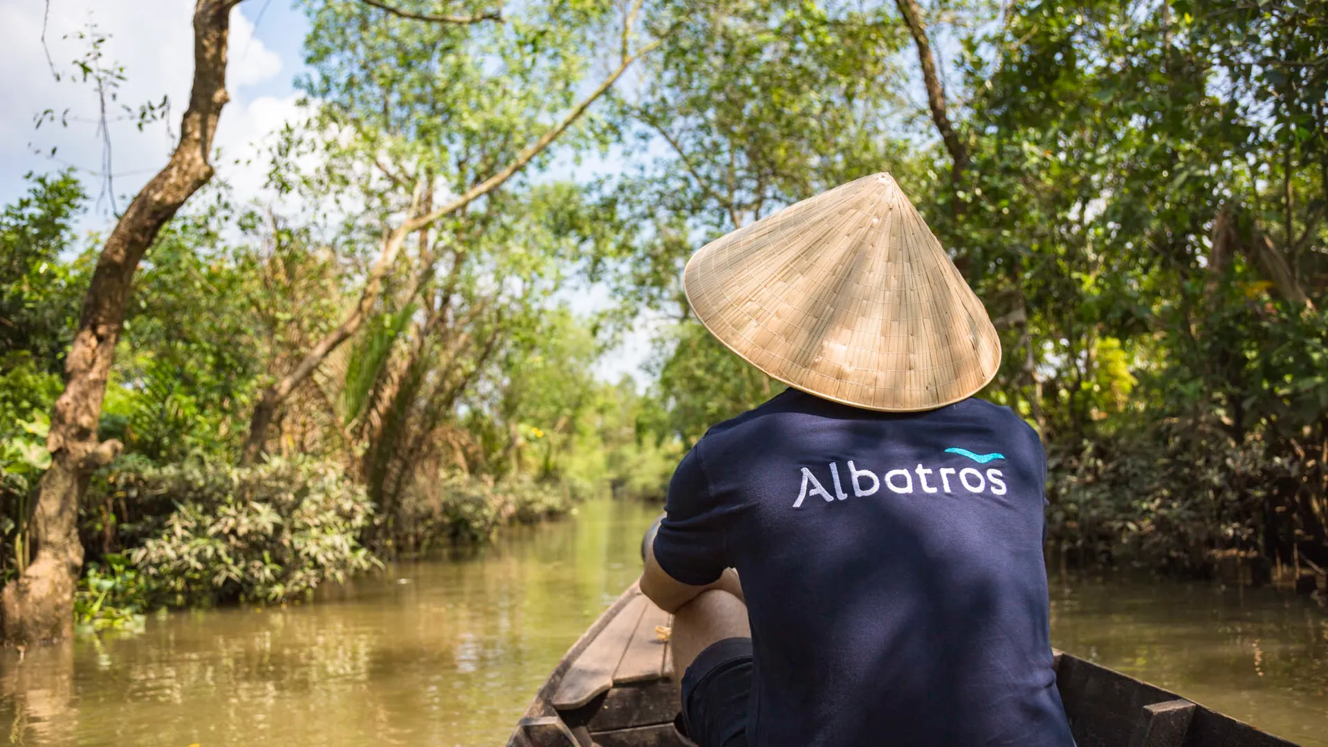 Pilot wycieczki Albatros na przedzie
